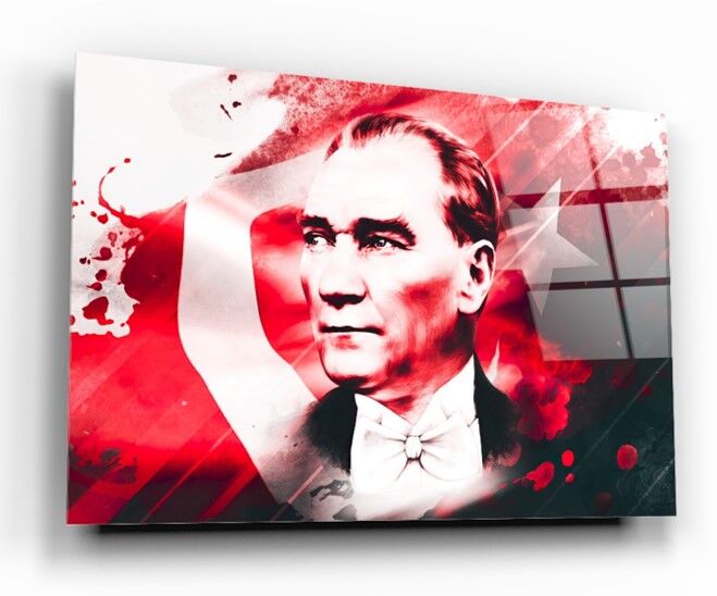 Atatürk Cam Tablo Özel Tasarım Ofis, Mutfak Çocuk Odası, Salon Dekorasyon