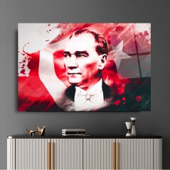 Atatürk Cam Tablo Özel Tasarım Ofis, Mutfak Çocuk Odası, Salon Dekorasyon