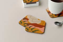Dekoratif Bardak Altlığı Minimal Desen 68