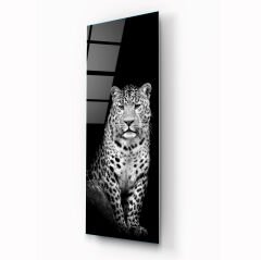 Leopar Panoramik Cam Tablo Özel Tasarım Ofis, Mutfak Çocuk Odası, Salon Dekorasyon