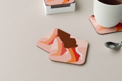 Dekoratif Bardak Altlığı Minimal Desen 72