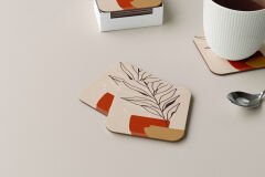 Dekoratif Bardak Altlığı Minimal Desen 75
