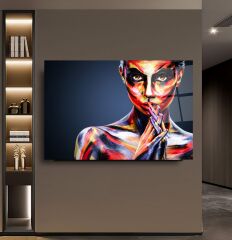 Kadın Cam Tablo Özel Tasarım Ofis, Mutfak Çocuk Odası, Salon Dekorasyon