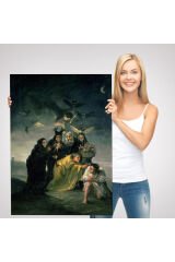 Madrid İspanya Lázaro Galdiano Müzesindeki Francisco Goya⁣'nın Büyü Tablosu-6252