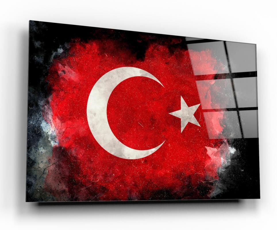 Bayrak Cam Tablo Özel Tasarım Ofis, Mutfak Çocuk Odası, Salon Dekorasyon