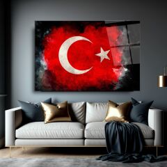 Bayrak Cam Tablo Özel Tasarım Ofis, Mutfak Çocuk Odası, Salon Dekorasyon