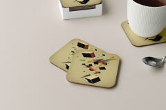 Dekoratif Bardak Altlığı Minimal Desen 95