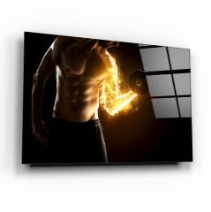 Fitness Cam Tablo Özel Tasarım Ofis, Mutfak Çocuk Odası, Salon Dekorasyon