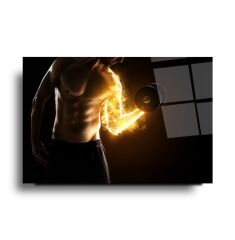 Fitness Cam Tablo Özel Tasarım Ofis, Mutfak Çocuk Odası, Salon Dekorasyon