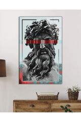 Heykel Zeus Cam Tablo, Ev Ve Ofis Duvar Dekoru