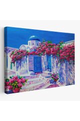 Yunanistan Santorini Dekoratif Duvar Tablosu-3677