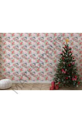 Pembe Çiçek Desenli Kız Çocuğu Odası Duvar Kağıdı-5594