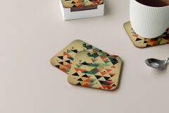 Dekoratif Bardak Altlığı Minimal Desen 117