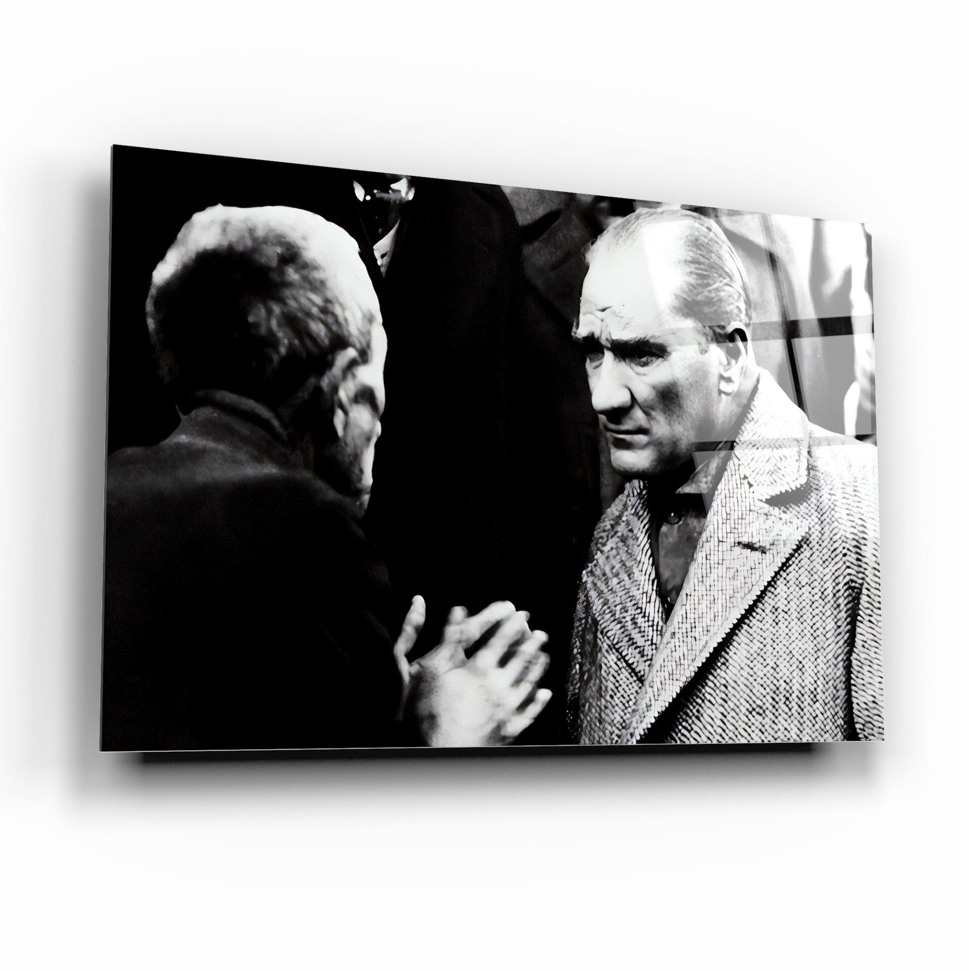 Atatürk ve Köylü Cam Tablo Özel Tasarım Ofis, Mutfak Çocuk Odası, Salon Dekorasyon