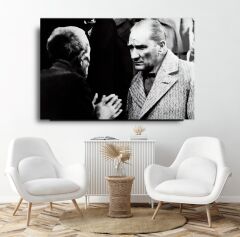 Atatürk ve Köylü Cam Tablo Özel Tasarım Ofis, Mutfak Çocuk Odası, Salon Dekorasyon