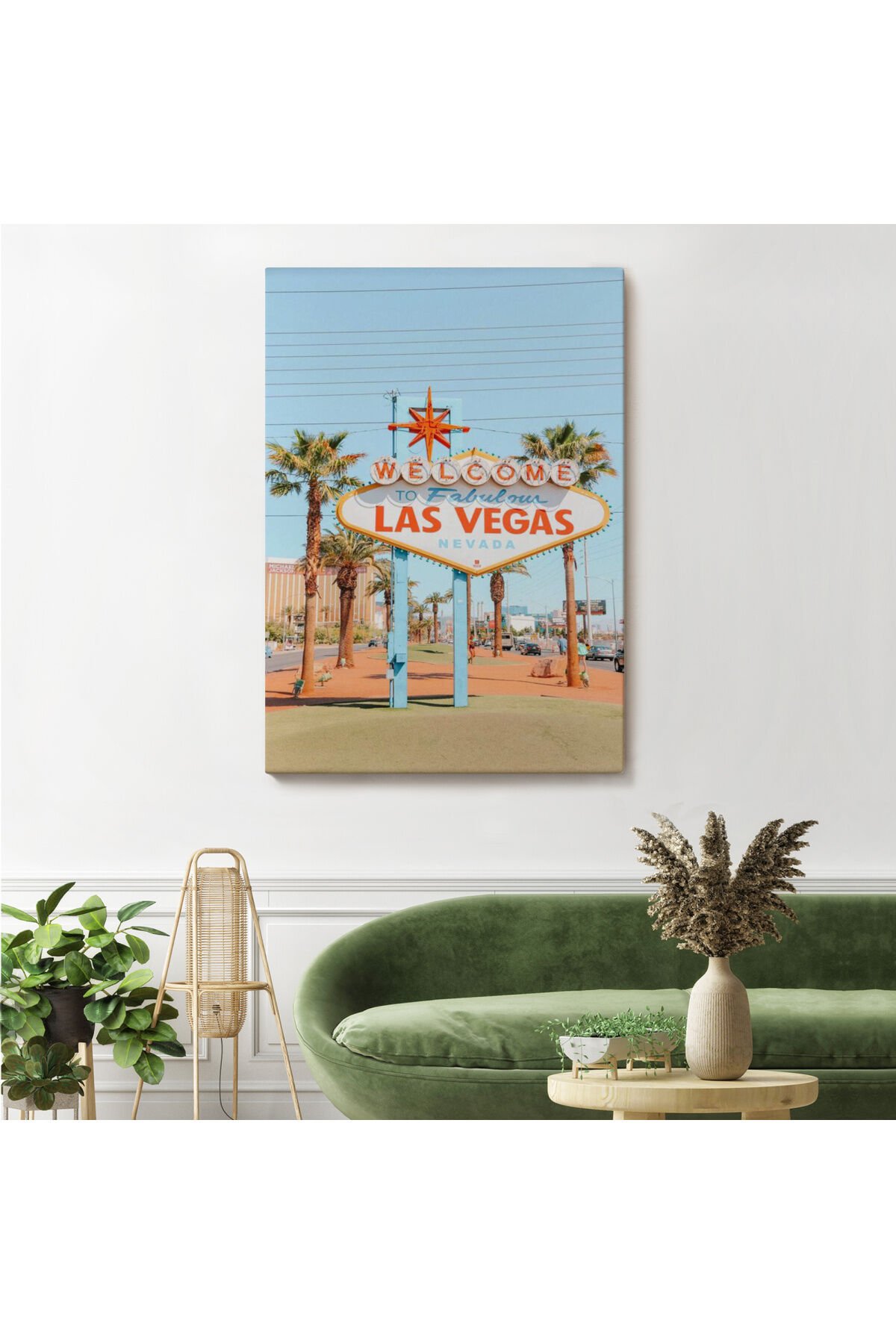 Las Vegas Nevada Ünlü Tabelası Duvar Tablosu-6294