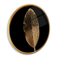 Gold Tüy Yuvarlak Cam Tablo | Hediyelik, Dekoratif, Ofis, Mutfak