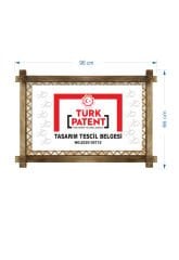 Türk Bayrağı  LED IŞIKLI RUSTİK kanvas tablo B