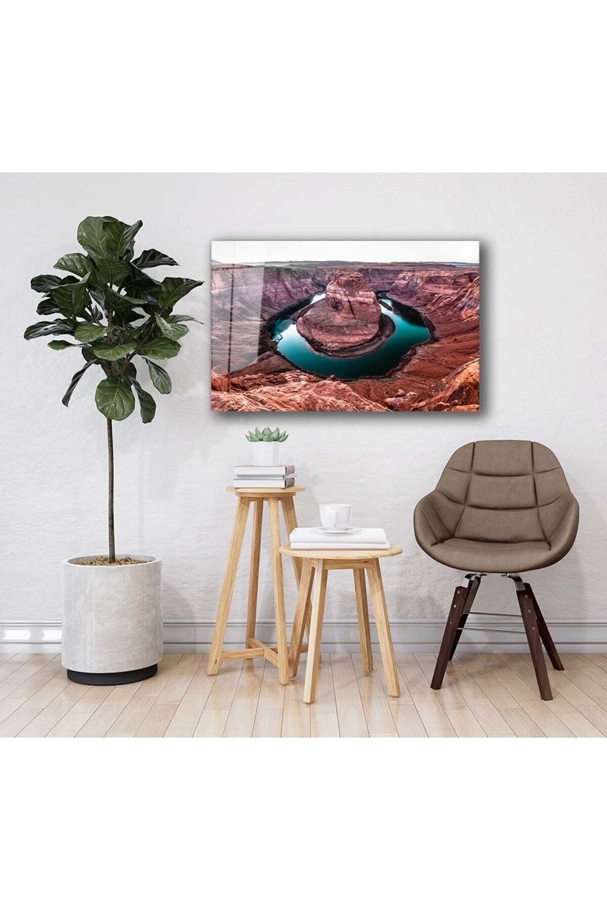 Doğa Manzara Cam Tablo 4mm Dayanıklı Temperli Cam