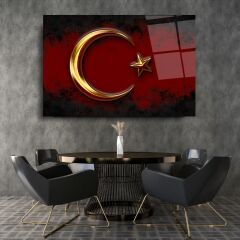 Bayrak Cam Tablo Özel Tasarım Ofis, Mutfak Çocuk Odası, Salon Dekorasyon