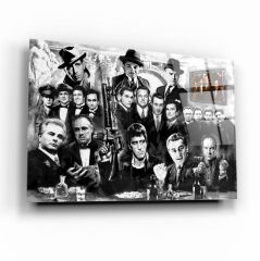 Klasik Film Cam Tablo Özel Tasarım Ofis, Mutfak Çocuk Odası, Salon Dekorasyon