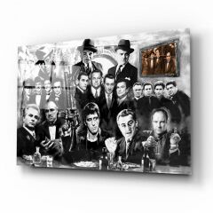 Klasik Film Cam Tablo Özel Tasarım Ofis, Mutfak Çocuk Odası, Salon Dekorasyon