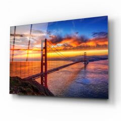 Köprü Cam Tablo Özel Tasarım Ofis, Mutfak Çocuk Odası, Salon Dekorasyon