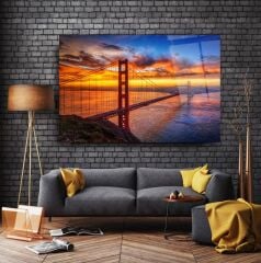 Köprü Cam Tablo Özel Tasarım Ofis, Mutfak Çocuk Odası, Salon Dekorasyon