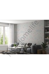 VintagePastel Çiçekler Yapraklar Duvar Kağıdı-5645