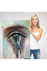 Gözü Akan Kadın Dekoratif Tablo-6333