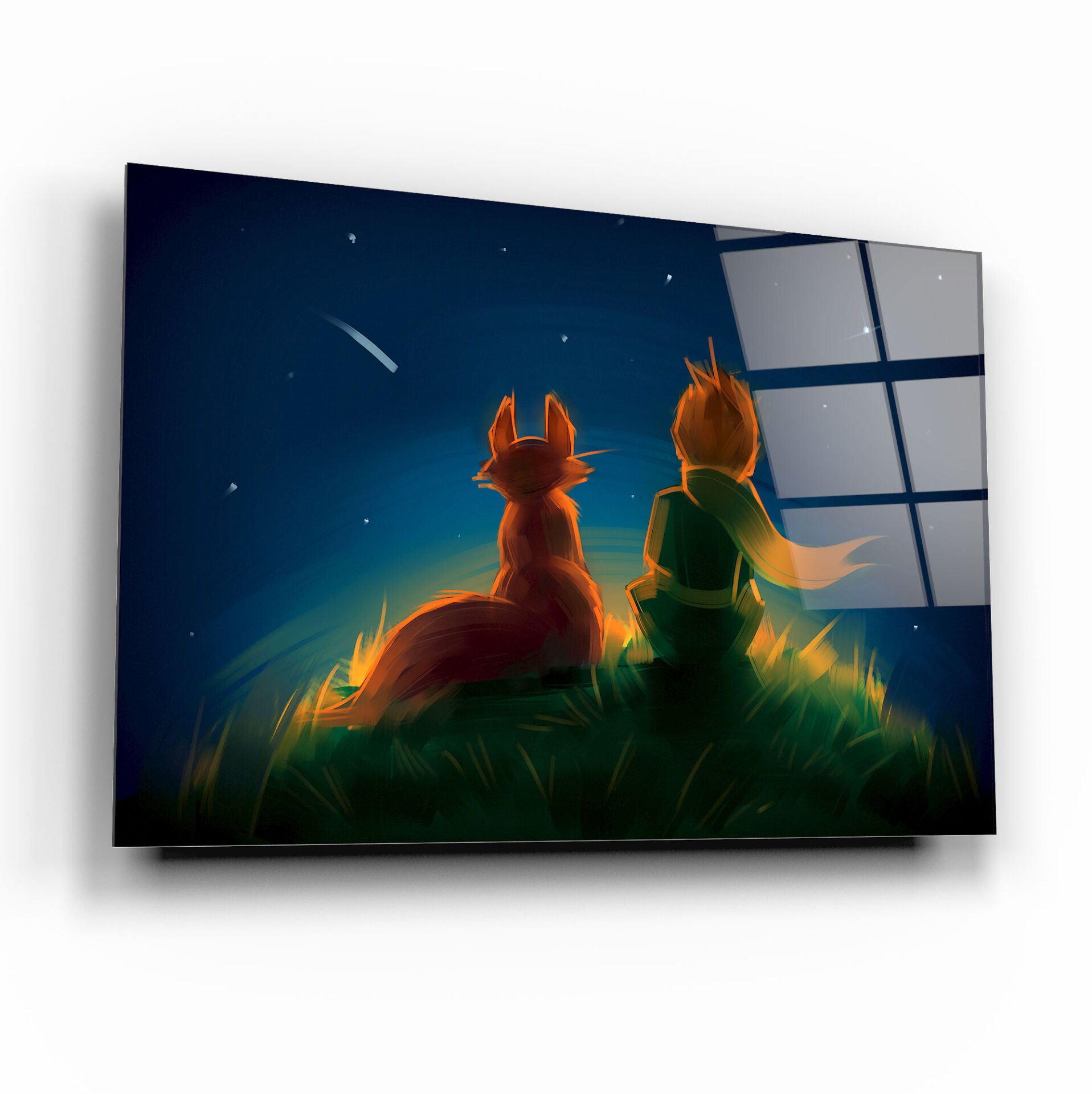 Küçük Prens Cam Tablo Özel Tasarım Ofis, Mutfak Çocuk Odası, Salon Dekorasyon