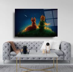 Küçük Prens Cam Tablo Özel Tasarım Ofis, Mutfak Çocuk Odası, Salon Dekorasyon