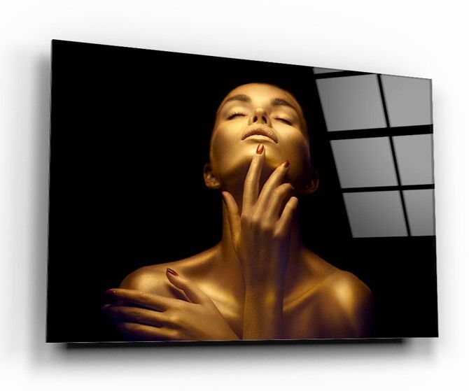 Kadın Cam Tablo Özel Tasarım Ofis, Mutfak Çocuk Odası, Salon Dekorasyon