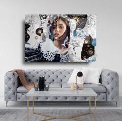 Kadın Cam Tablo Özel Tasarım Ofis, Mutfak Çocuk Odası, Salon Dekorasyon