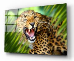 Leopar Cam Tablo Özel Tasarım Ofis, Mutfak Çocuk Odası, Salon Dekorasyon