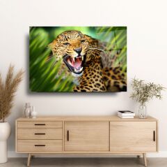 Leopar Cam Tablo Özel Tasarım Ofis, Mutfak Çocuk Odası, Salon Dekorasyon