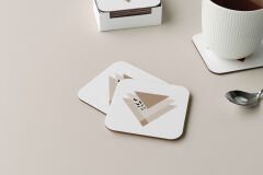 Dekoratif Bardak Altlığı Minimal Desen 176