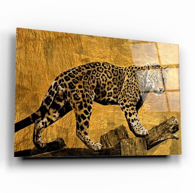 Leopar Cam Tablo Özel Tasarım Ofis, Mutfak Çocuk Odası, Salon Dekorasyon