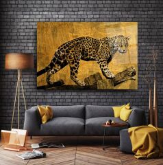Leopar Cam Tablo Özel Tasarım Ofis, Mutfak Çocuk Odası, Salon Dekorasyon