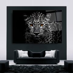 Leopar Cam Tablo Özel Tasarım Ofis, Mutfak Çocuk Odası, Salon Dekorasyon