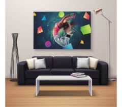 Dekoratif Baskı Özel Tasarım Dikdödrtgen Kanvas Tablo 1480