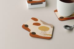 Dekoratif Bardak Altlığı Minimal Desen 184