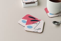 Dekoratif Bardak Altlığı Minimal Desen 193