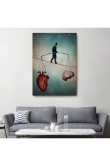 Akıl ve Kalp Arasındaki Balans Duvar Tablosu-6363