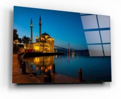 İstanbul Manzarası Cam Tablo Özel Tasarım Ofis, Mutfak Çocuk Odası, Salon Dekorasyon