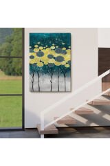 Gece Görünümlü Kanvas Tablo, Altın Renkli Çağdaş Modern Kanvas Tablo-4972