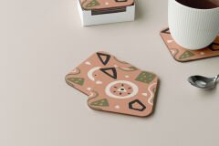 Dekoratif Bardak Altlığı Minimal Desen 206