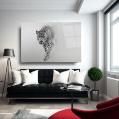 Leopar Cam Tablo Özel Tasarım Ofis, Mutfak Çocuk Odası, Salon Dekorasyon